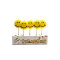 Popular birthday cartoon Happy Face candle with 5pcs candle